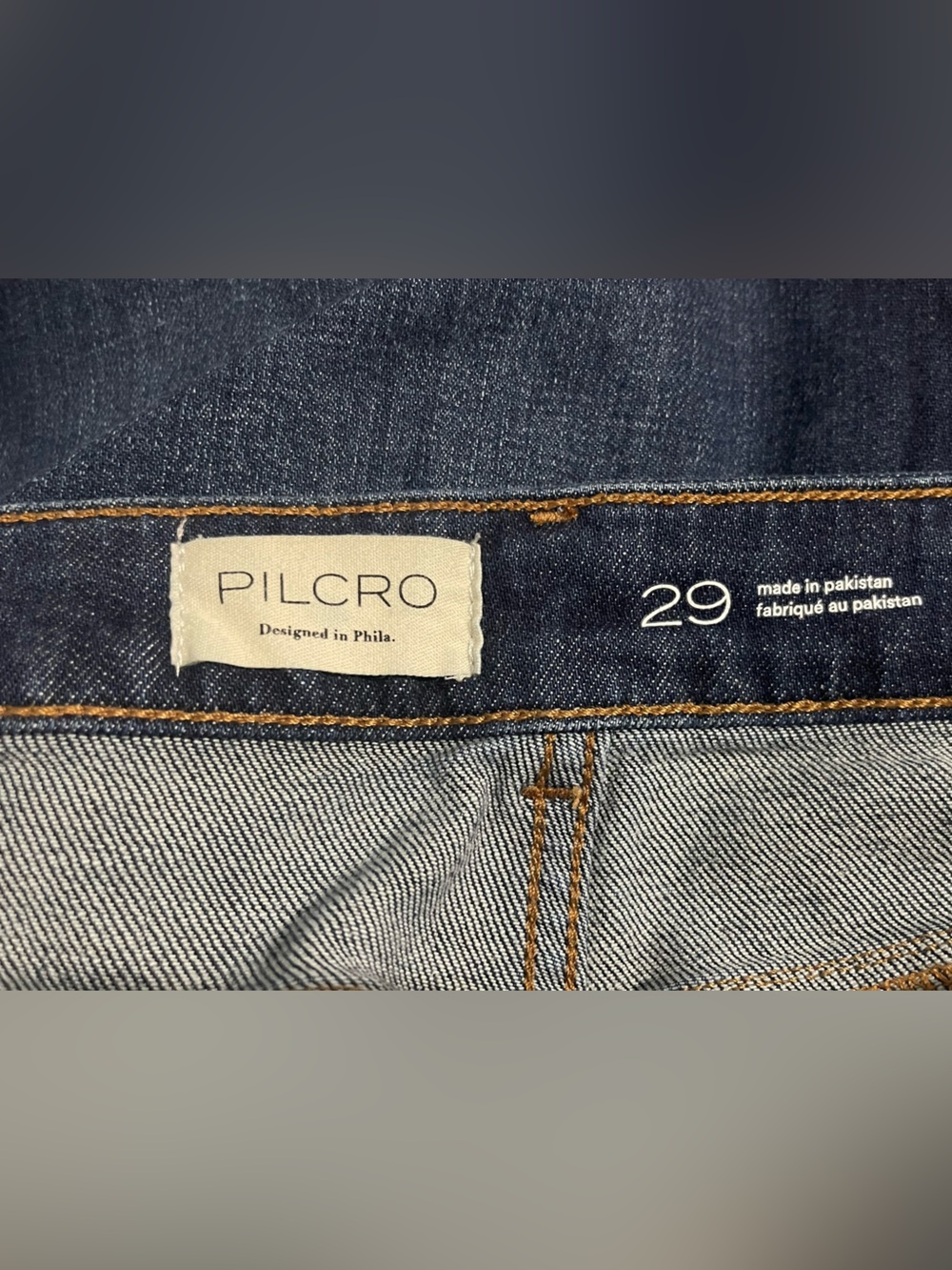 Pilcro Cuff Crop Sz 29 High Rise Straight Leg Jeans - Picture 10 of 11